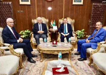 محافظ المنوفية يستقبل وزير التعليم العالي ورئيس الجامعة لافتتاح مركز القياس والتقويم وحضور المجلس الأعلى للجامعات