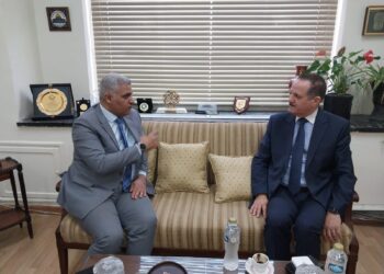 العزازي التقى يوسف مشاري بجامعة الدول العربية