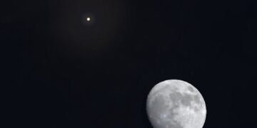 القمر يلتقي قلب العقرب مساء اليوم 🌔🌟