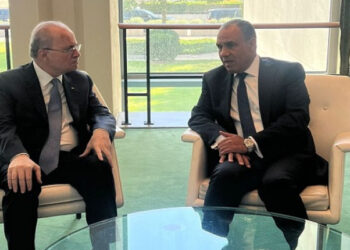 وزير الخارجية والهجرة يلتقى رئيس الوزراء الفلسطيني لبحث قضية فلسطين