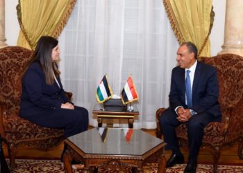 وزير الخارجية يستقبل وزيرة خارجية فلسطين