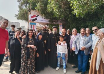 بالصور.. مظاهر الوحدة الوطنية بأبونمرس الجيزة