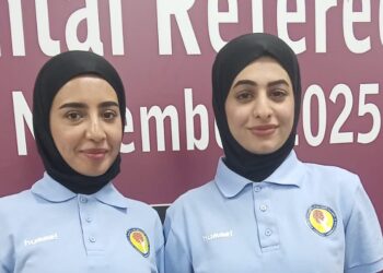 أول حكمتين سعوديتين تنالان الشارة القارية في كرة اليد..