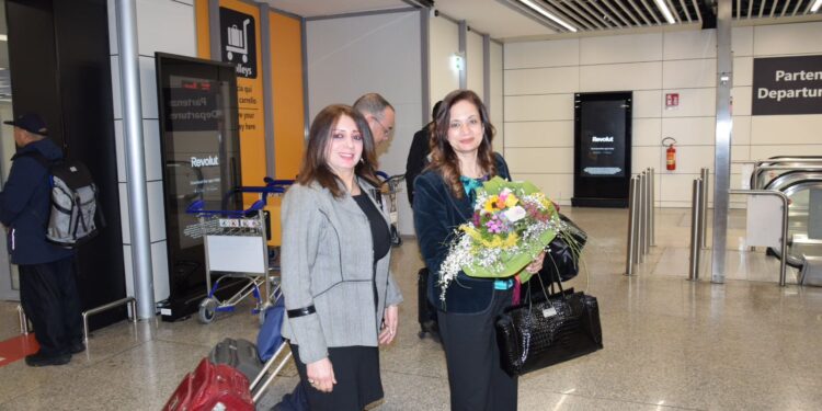 يحى وصالح ولفتة راقية فى تسليم وتسلم مسؤولية أكاديمية الفنون بروما